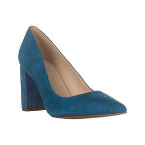 Marc Fisher Ltd Women's Yalina Slip-on Block Heel Dress Pumps Green Size 5.5M